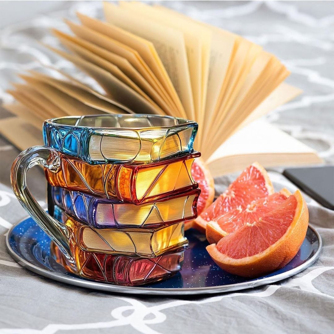 Handmade 3D Reading Happiness Mug - Original