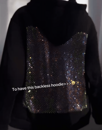 Renyla™ Crystal-Mesh Hoodie